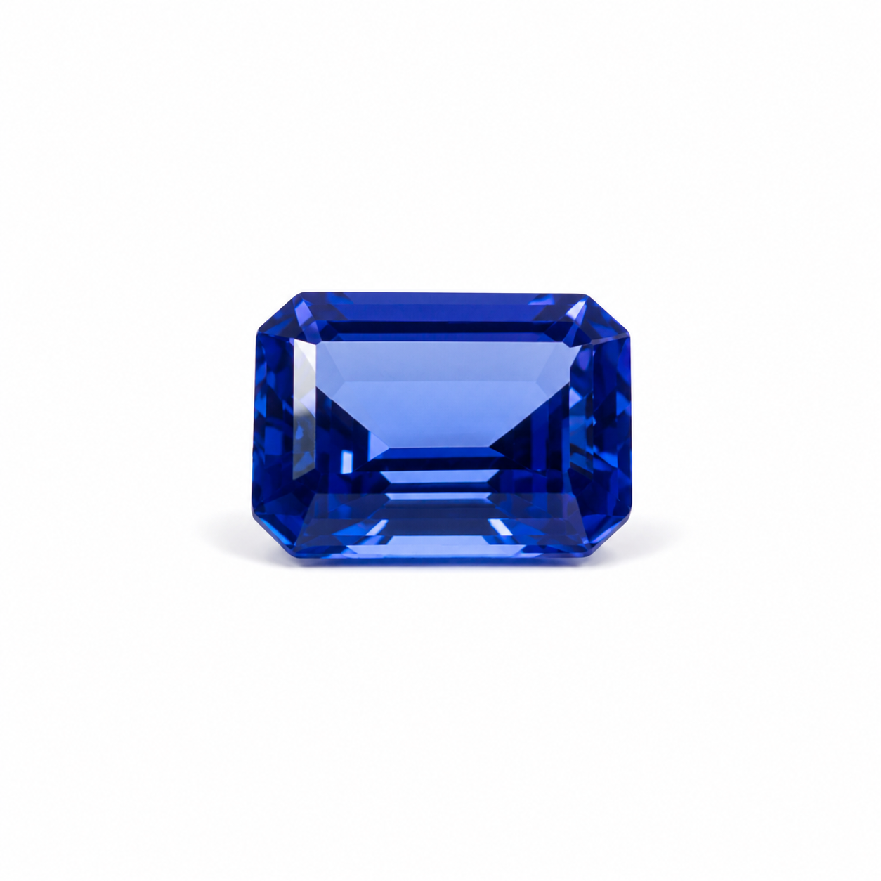 Royal Blue Lab-Grown Sapphire, Emerald Cut – Czochralski Grown